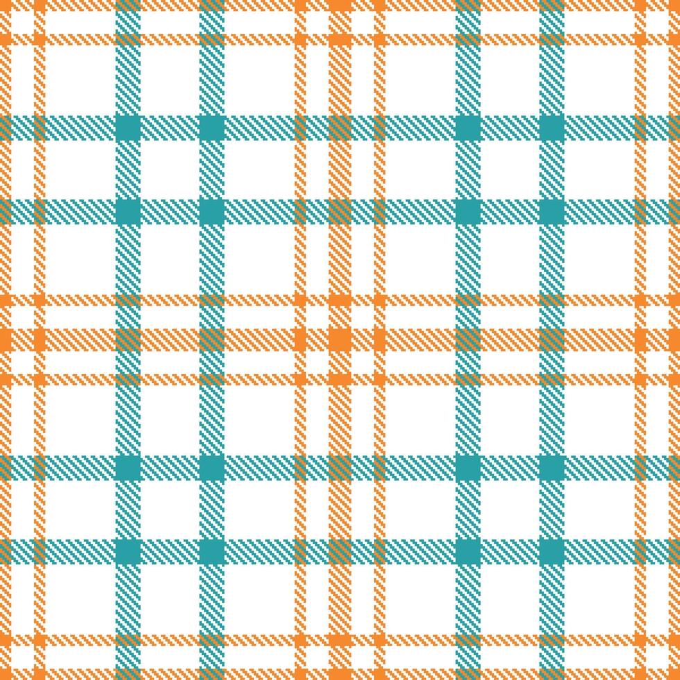 Modern Bright White Seamless Tartan Textile Design Variant 872 vector