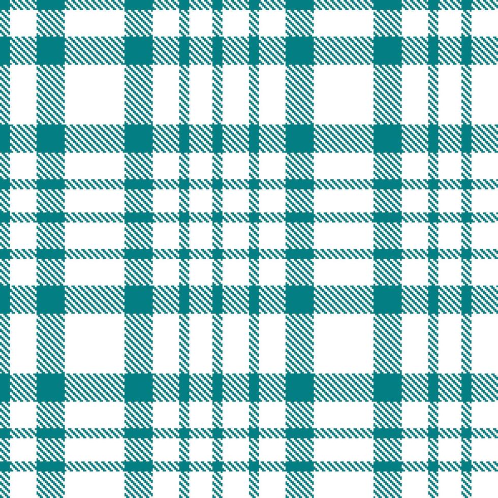 Modern Warm Bluegreen Seamless Tartan Textile Design vector