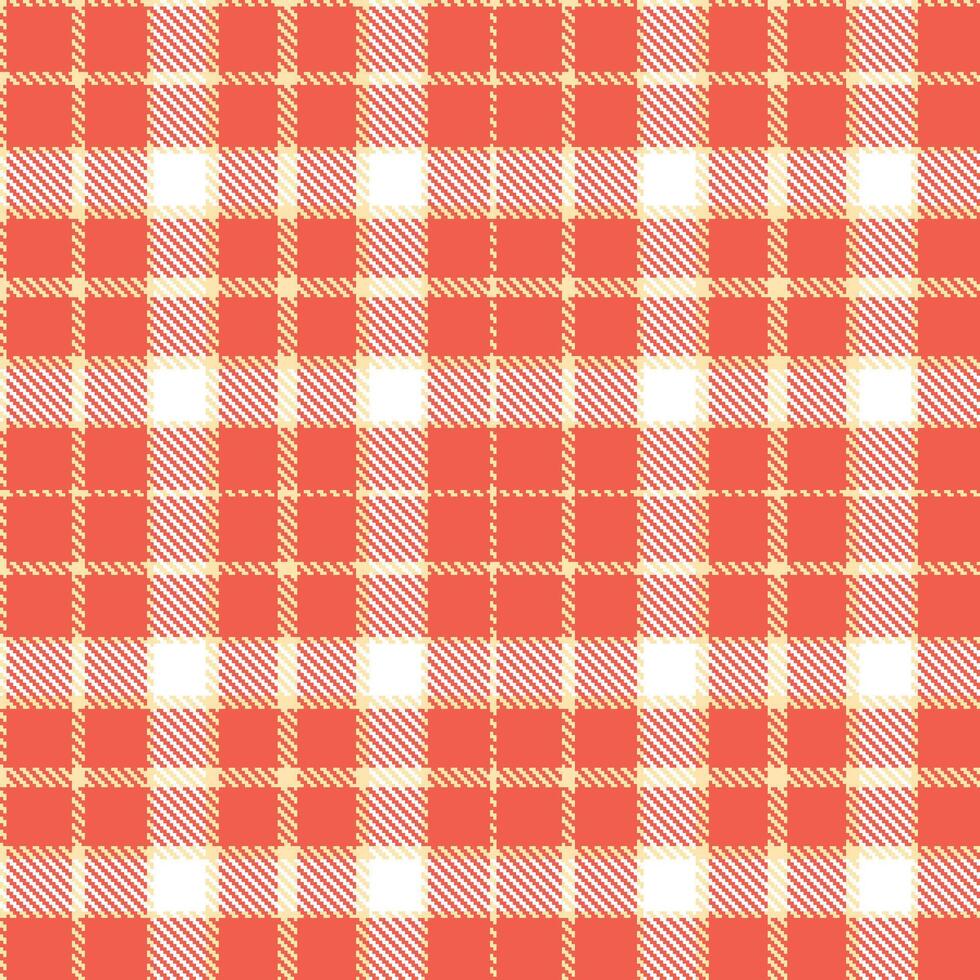 Modern Seamless Tartan in Iridescent Pale Peach tones Textile Design vector