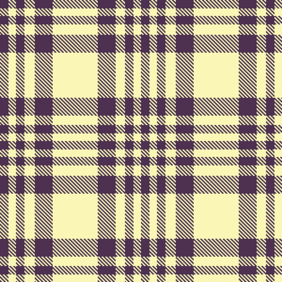 Muted Grape Seamless Tartan with Dark Light Tan accents Textile Design vector