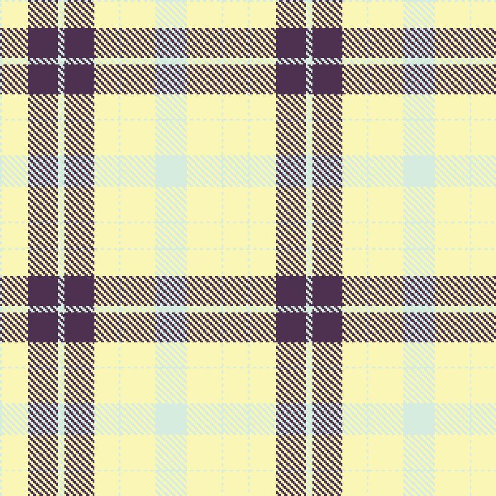 Metallic Light Grey and Pale Light Tan Seamless Tartan Textile Design vector