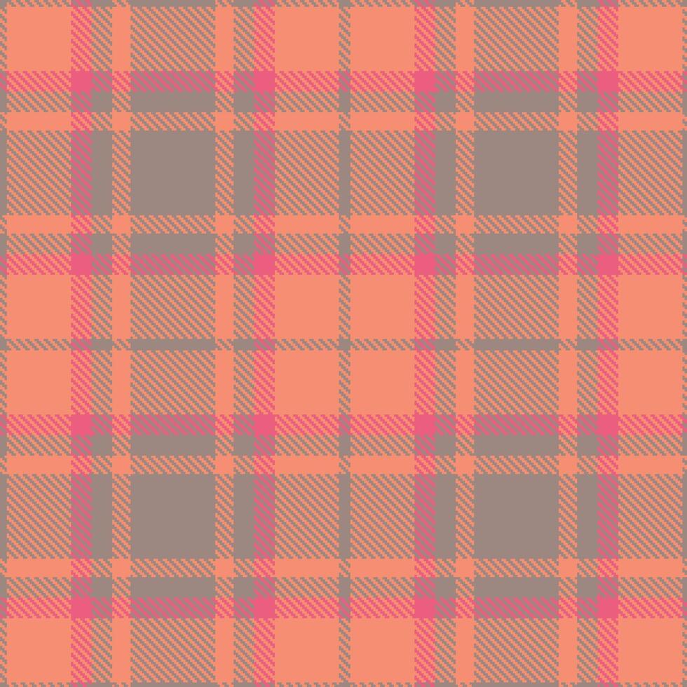 Modern Seamless Tartan in Bright Warm Grey tones Textile Design vector