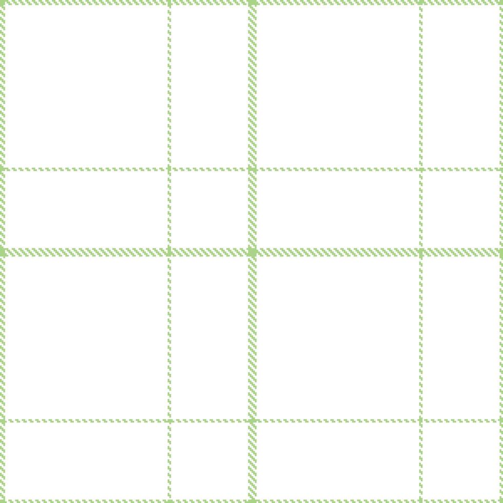 Deep Pale Olive Green and Pale White Seamless Tartan Textile Design vector