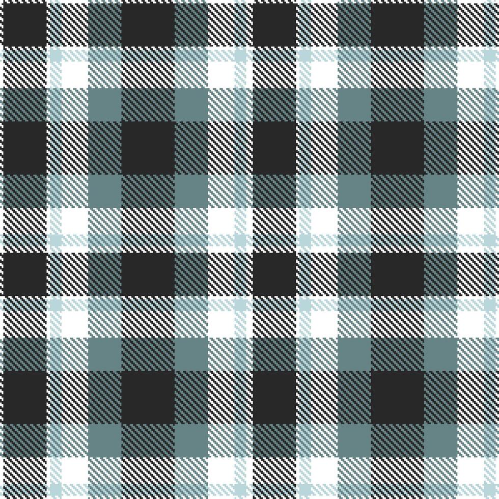 Pale White Seamless Tartan with Muted Dark Grey accents Textile Design vector