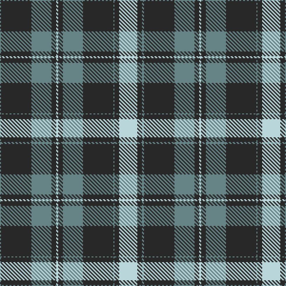 Modern Light Dark Grey Seamless Tartan Textile Design vector