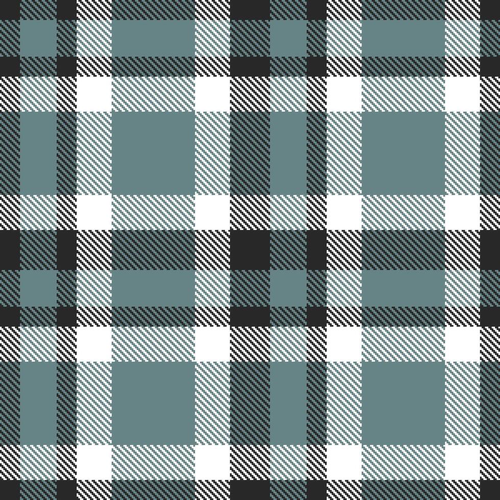 Modern Seamless Tartan in Soft Dark Grey tones Textile Design vector
