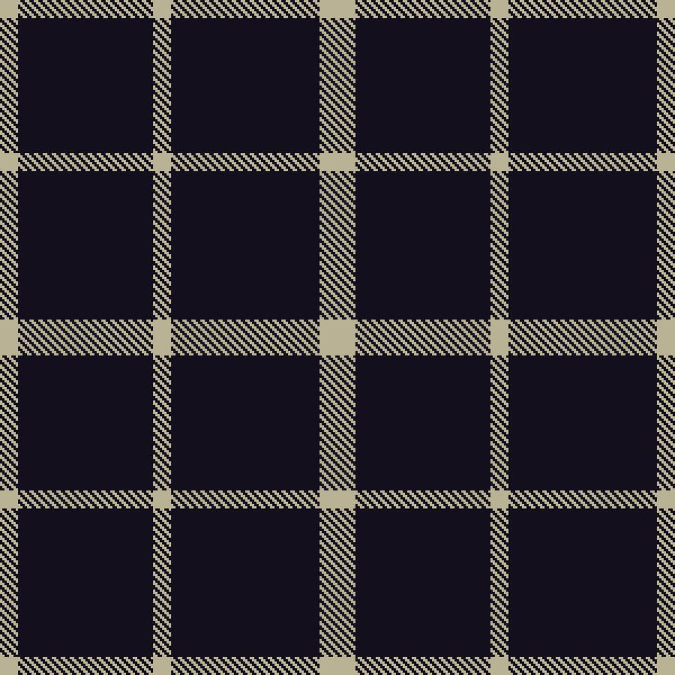 Warm Bland and Warm Almost Black Seamless Tartan Textile Design vector