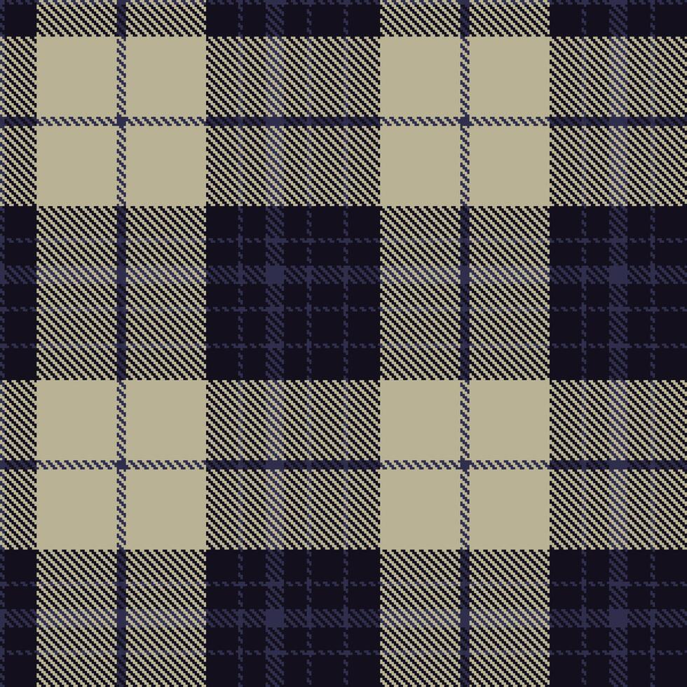 Vivid Dark Seamless Tartan with Iridescent Almost Black accents Textile Design vector