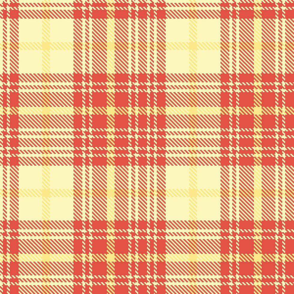 Modern Seamless Tartan in Pale Egg Shell tones Textile Design vector