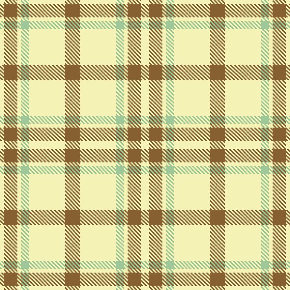 Modern Muted Creme Seamless Tartan Textile Design vector