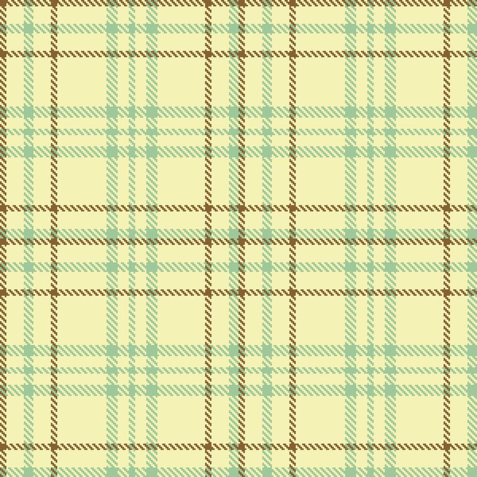 Modern Seamless Tartan in Bright Creme tones Textile Design vector