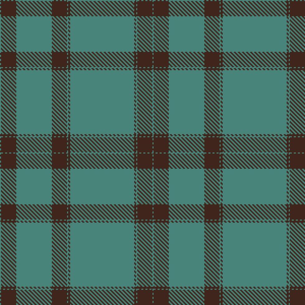 Modern Seamless Tartan in Pale Dusty Teal tones Textile Design vector