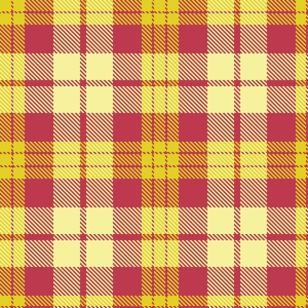 Modern Warm Rouge Seamless Tartan Textile Design vector