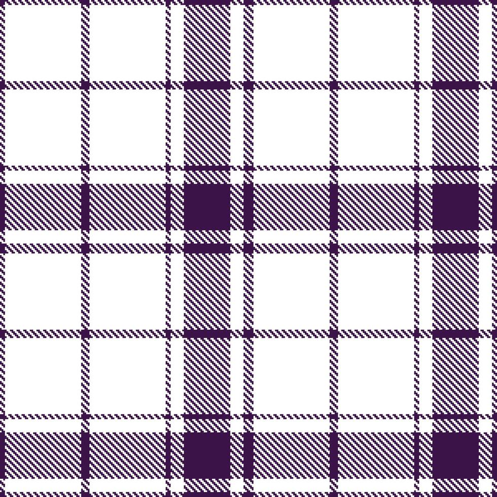 Modern Neon Deep Purple Seamless Tartan Textile Design vector