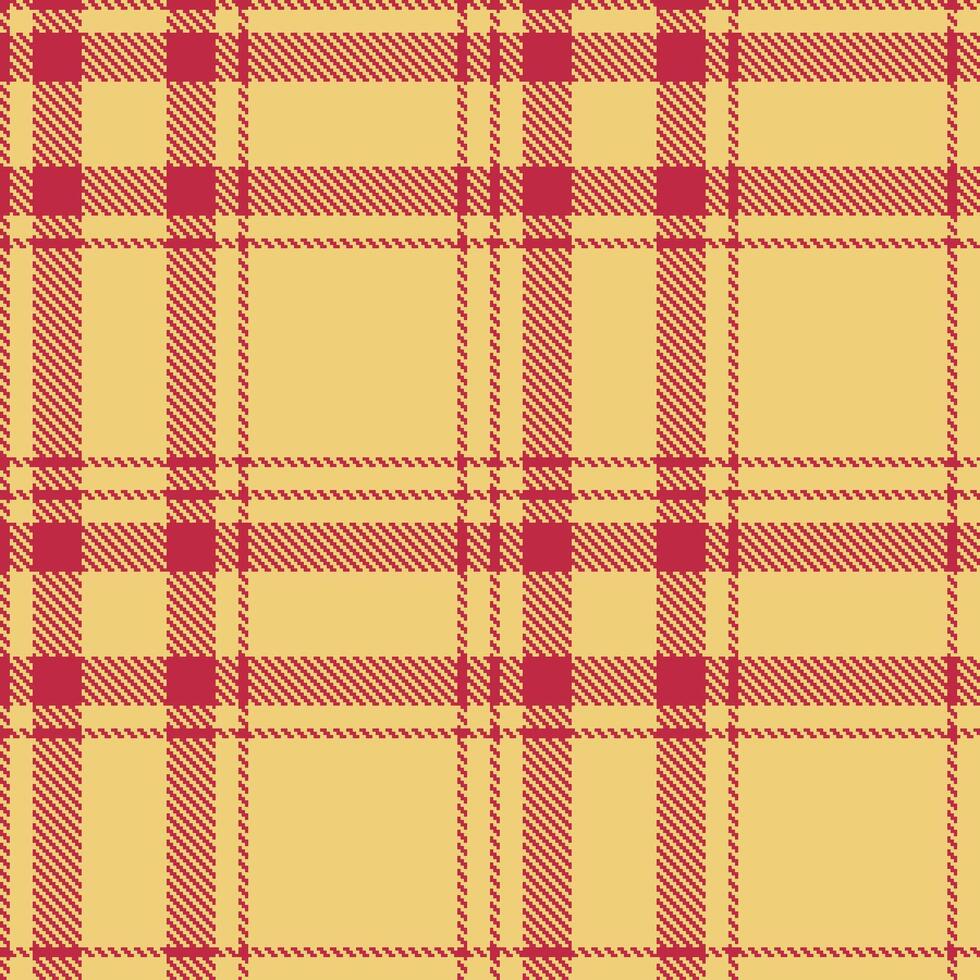Modern Cool Rose Red Seamless Tartan Textile Design vector