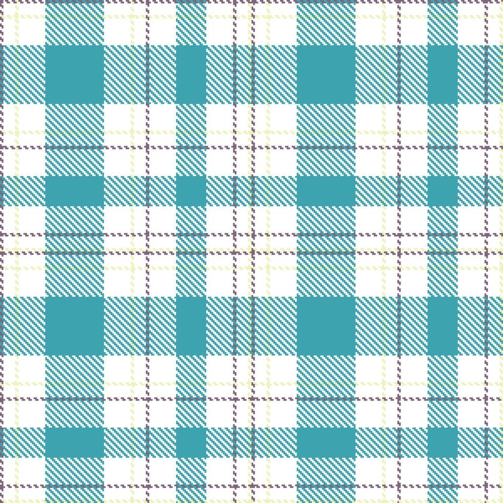 Bright White Seamless Tartan with Deep Purplish Grey accents Textile Design vector