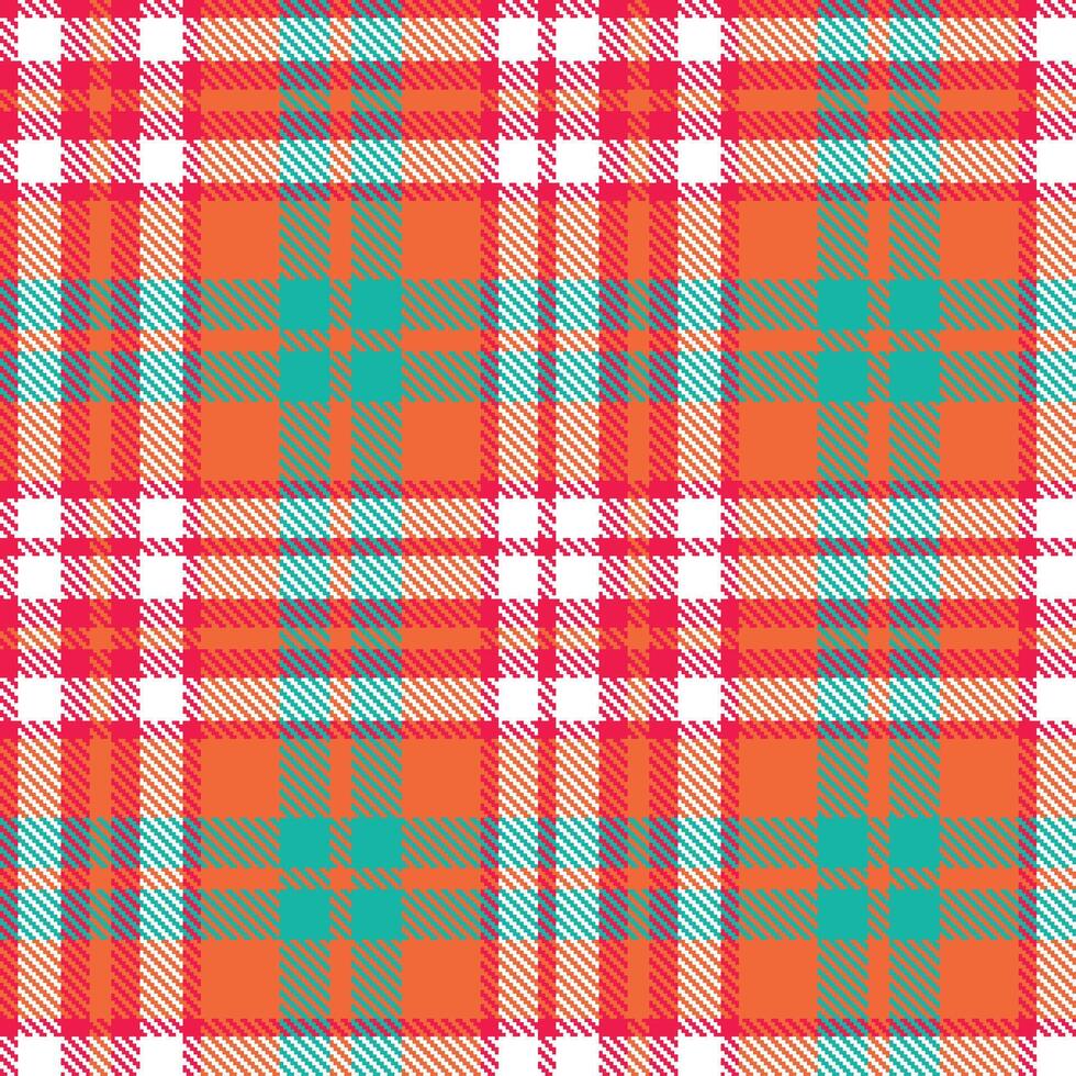 Modern Seamless Tartan in Cool Pinky Red tones Textile Design vector