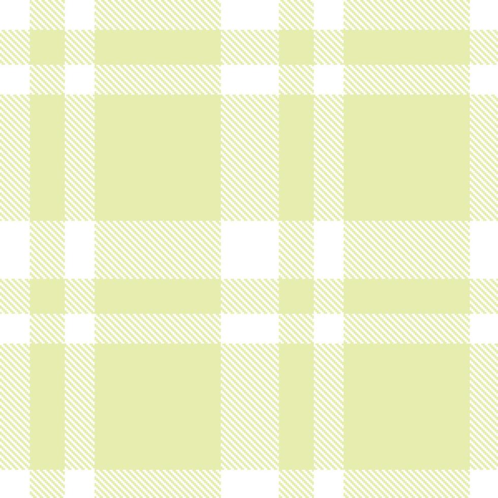 Pastel White Seamless Tartan with Warm Cream accents Textile Design vector