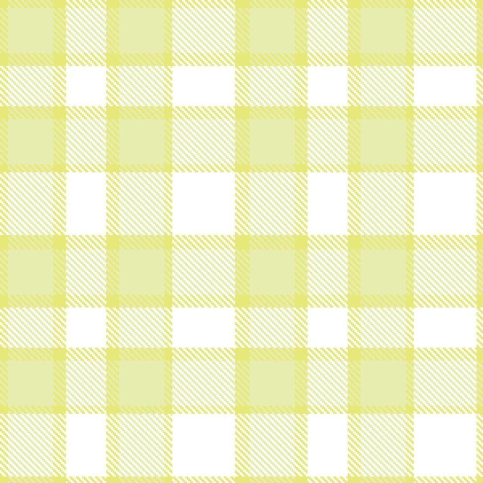 Vivid Yellowish Tan and Metallic Cream Seamless Tartan Textile Design vector