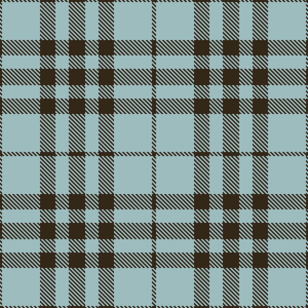 Modern Seamless Tartan in Muted Dark Brown tones Textile Design vector