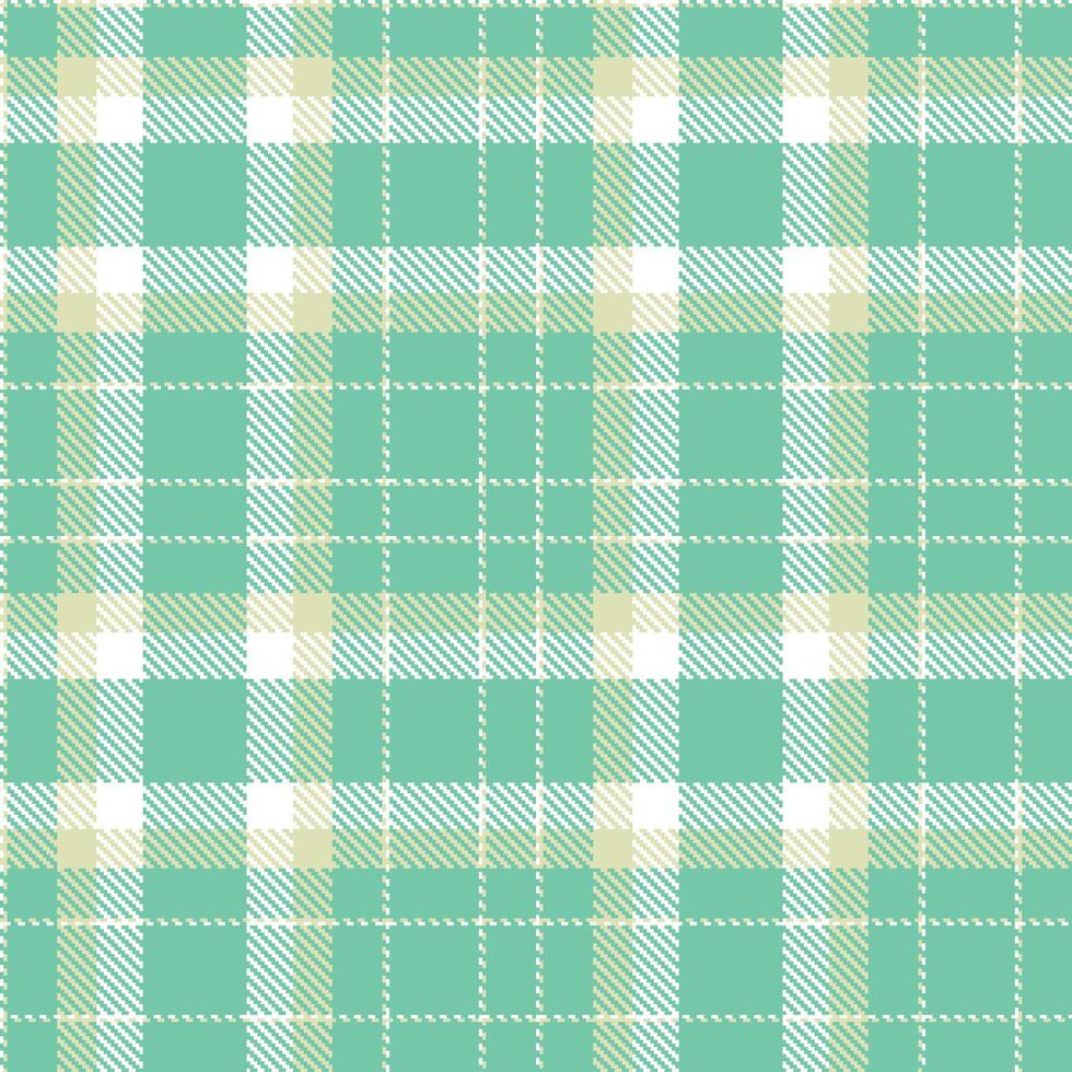 Light White and Soft Beige Seamless Tartan Textile Design vector