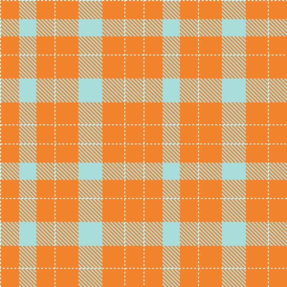 Modern Seamless Tartan in Muted Dusty Orange tones Textile Design vector