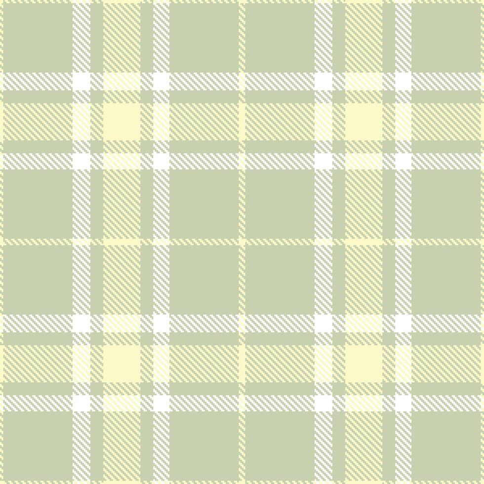 Deep Beige Seamless Tartan with Iridescent Egg Shell accents Textile Design vector