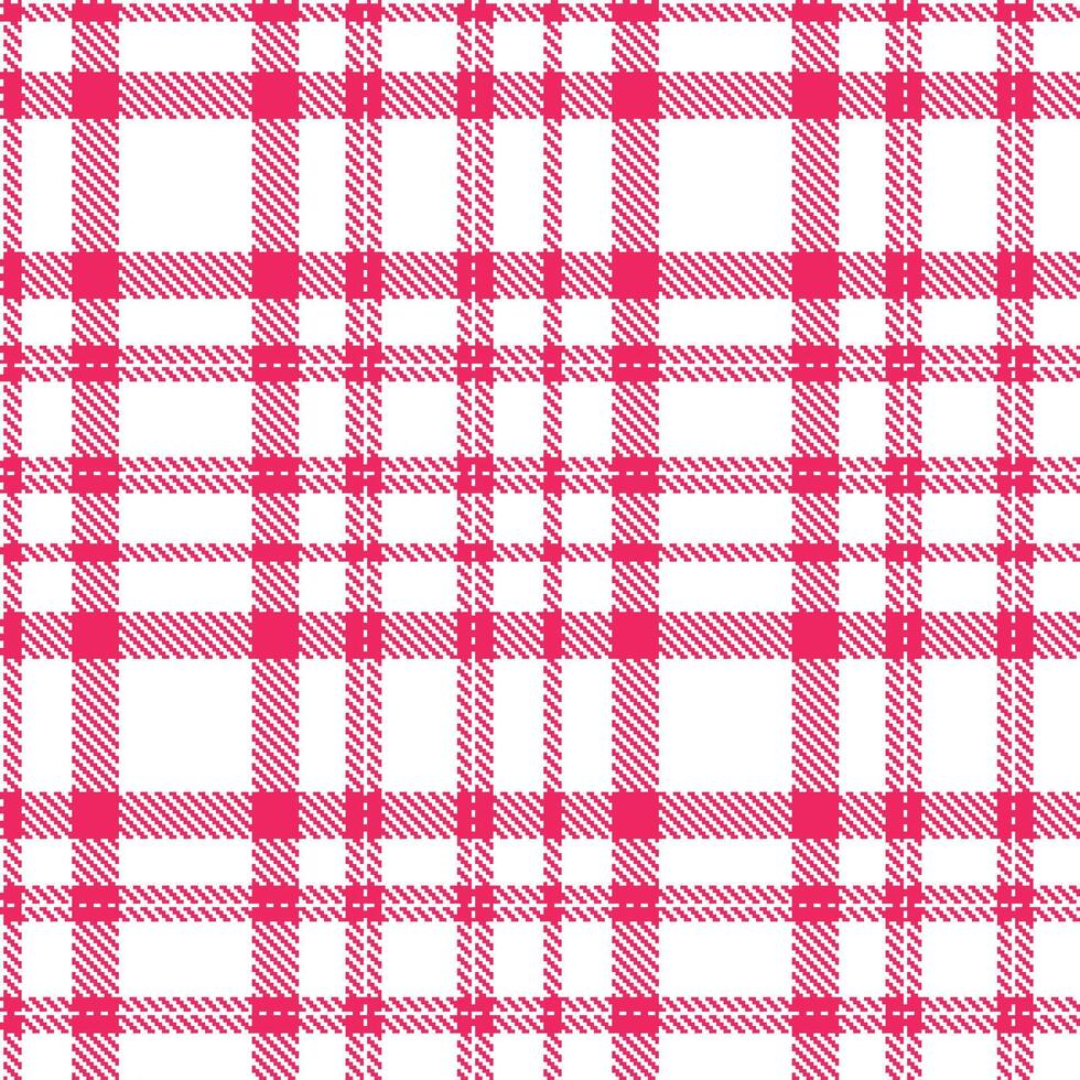 Rich White and Smoky Lipstick Seamless Tartan Textile Design vector