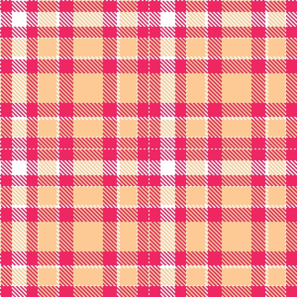 Modern Seamless Tartan in Pale White tones Textile Design Variant 1676 vector