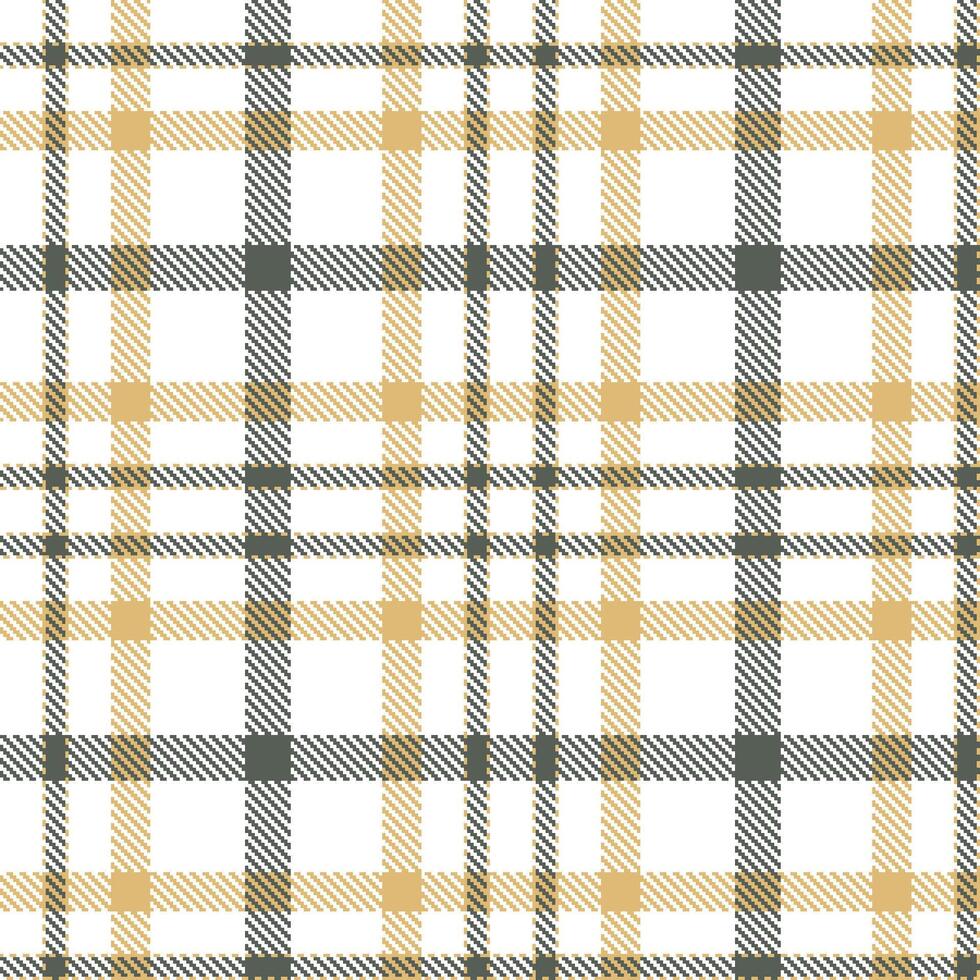 Pastel Tan Seamless Tartan with Pale White accents Textile Design vector