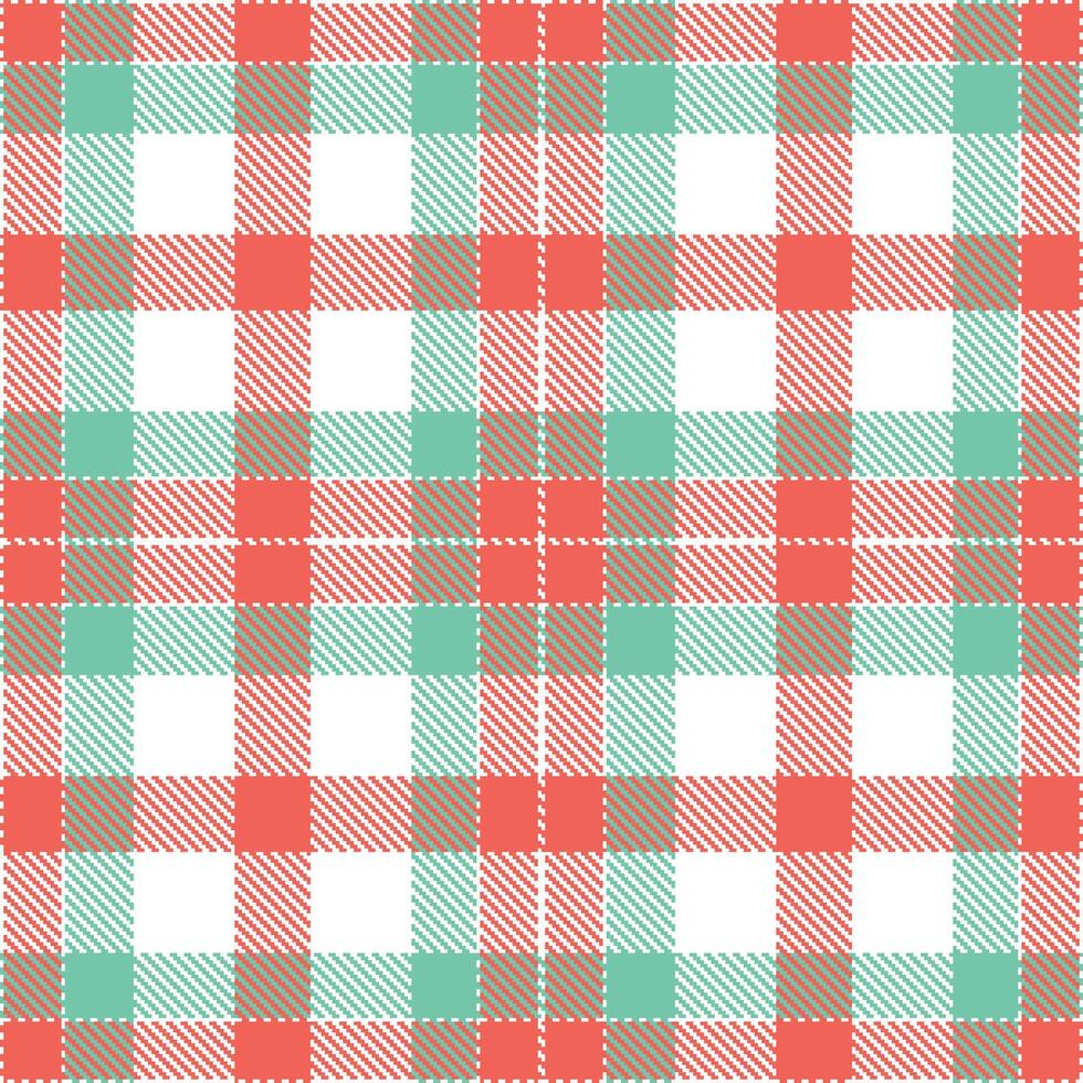Modern Neon White Seamless Tartan Textile Design Variant 1777 vector