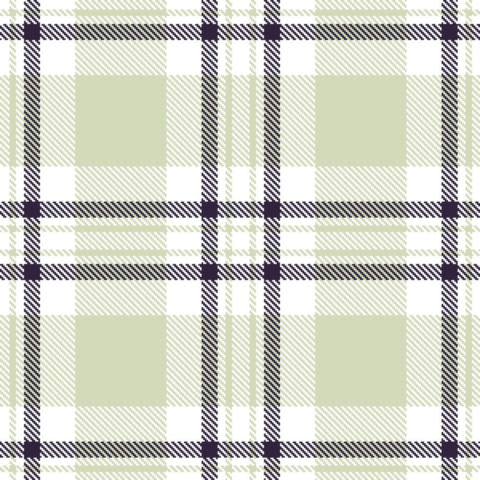 Modern Seamless Tartan in Dusty White tones Textile Design Variant 1817 vector