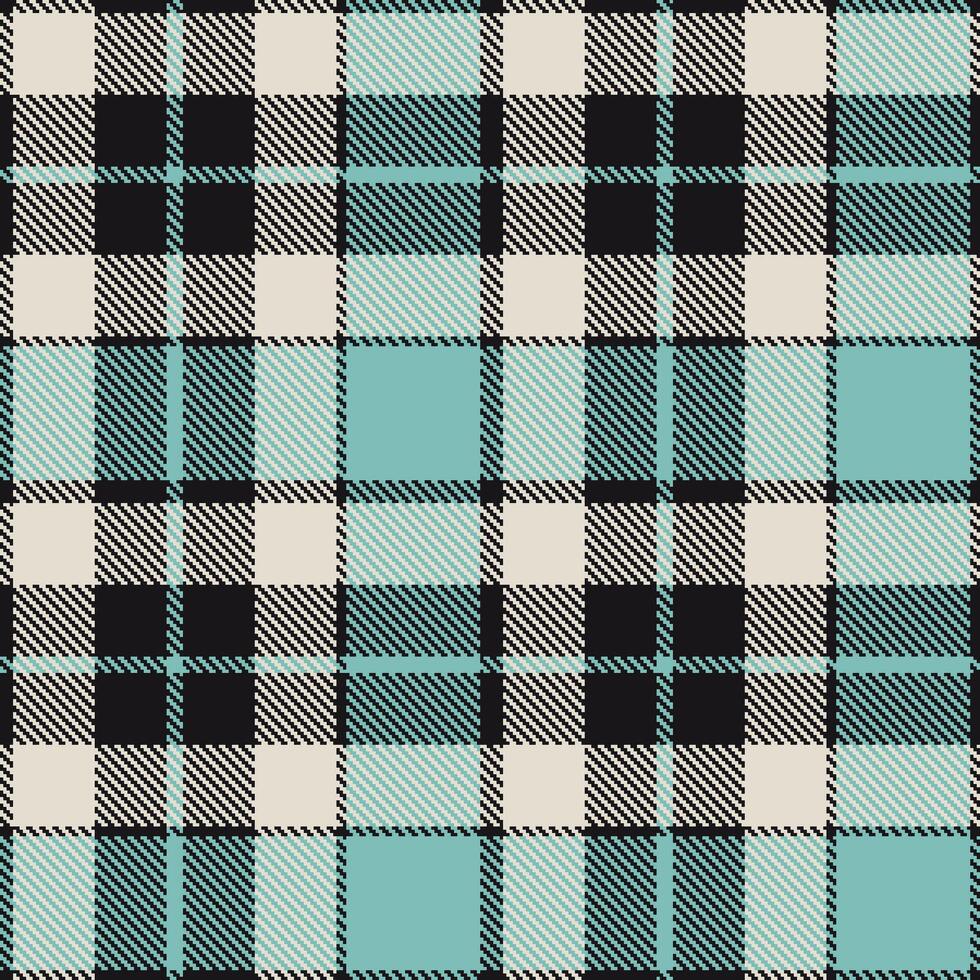 Modern Seamless Tartan in Muted Almost Black tones Textile Design vector