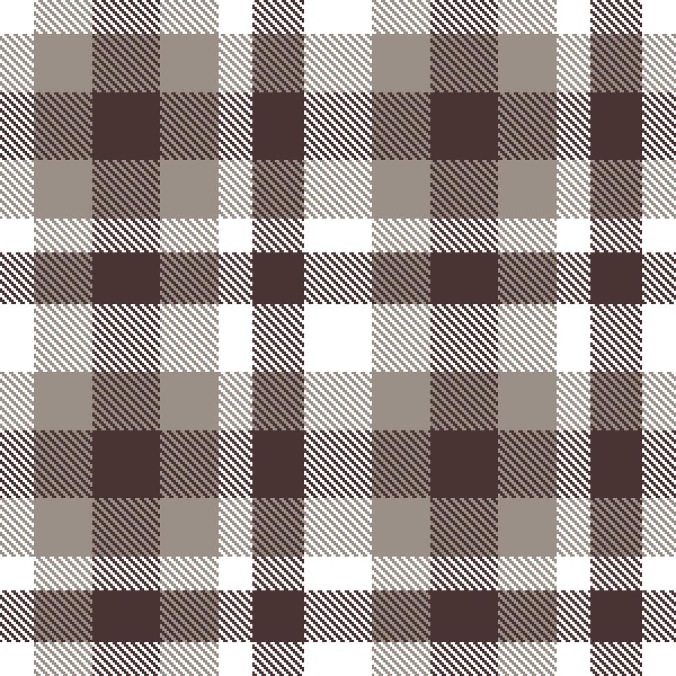 Modern Seamless Tartan in Cool White tones Textile Design Variant 1834 vector