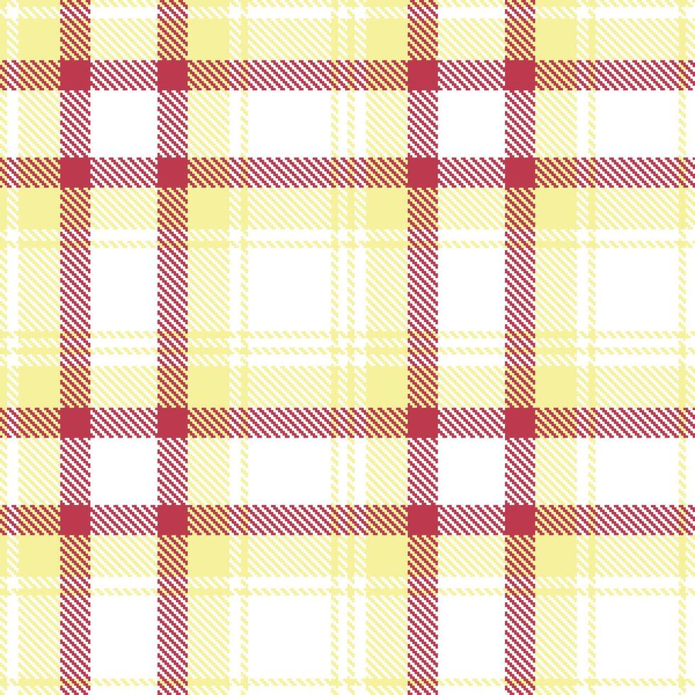 Modern Seamless Tartan in Cool Buff tones Textile Design vector