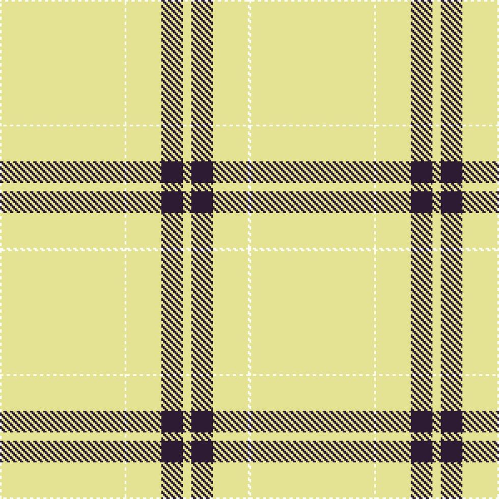 Cool Light Khaki and Deep White Seamless Tartan Textile Design vector