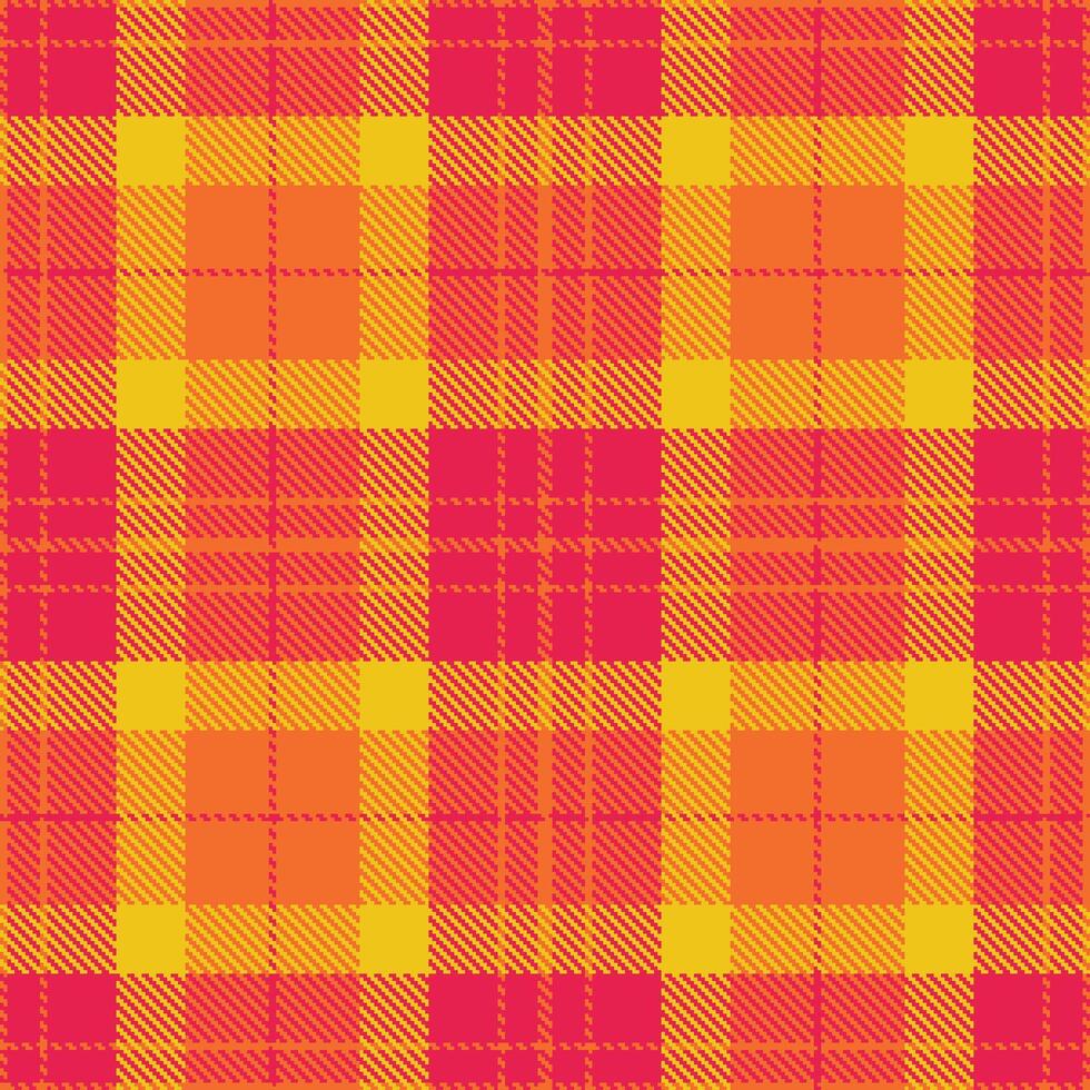 Modern Iridescent Orange Seamless Tartan Textile Design Variant 1914 vector