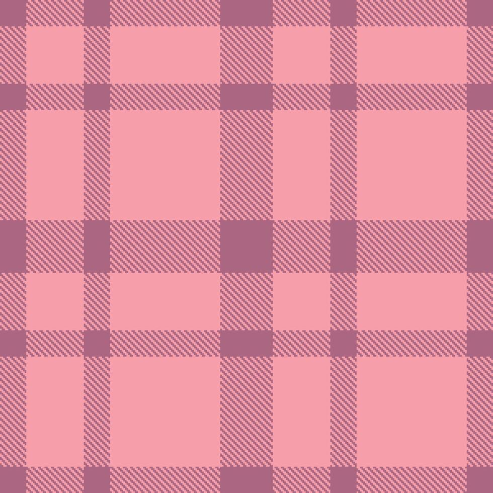Vivid Mauve and Pastel Soft Pink Seamless Tartan Textile Design vector