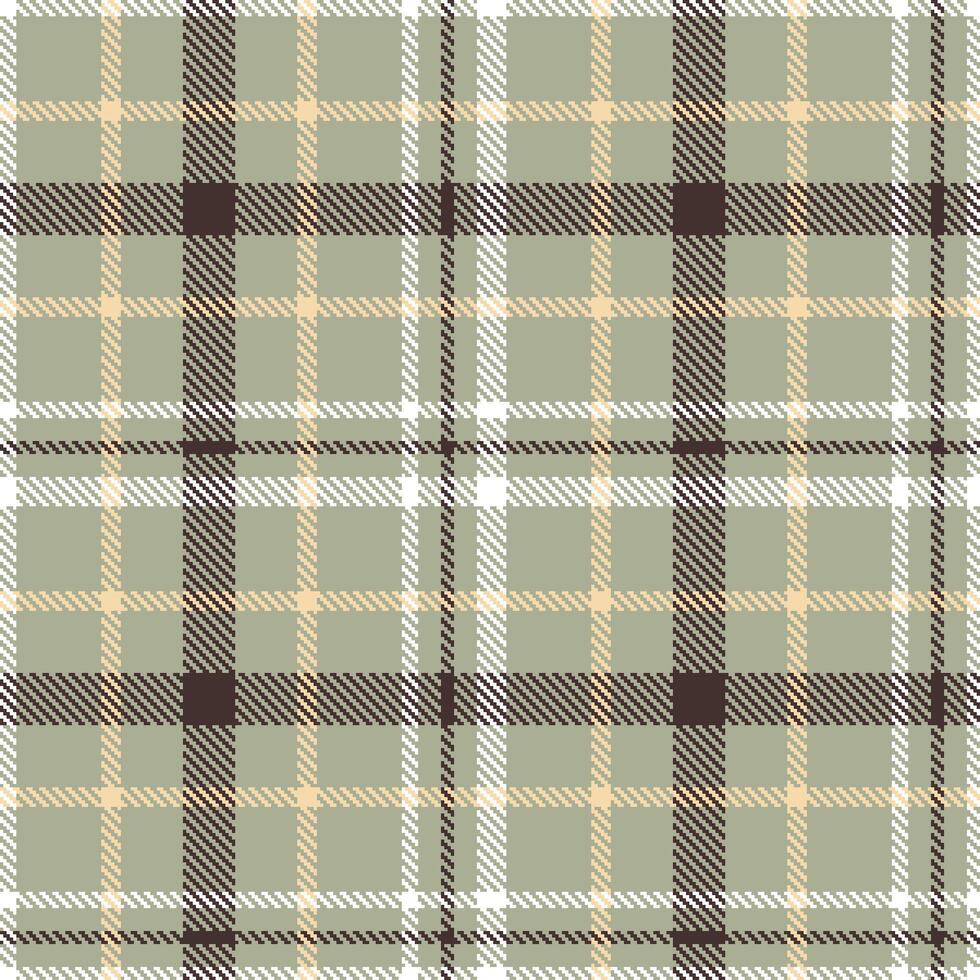 Modern Seamless Tartan in Cool Bland tones Textile Design vector