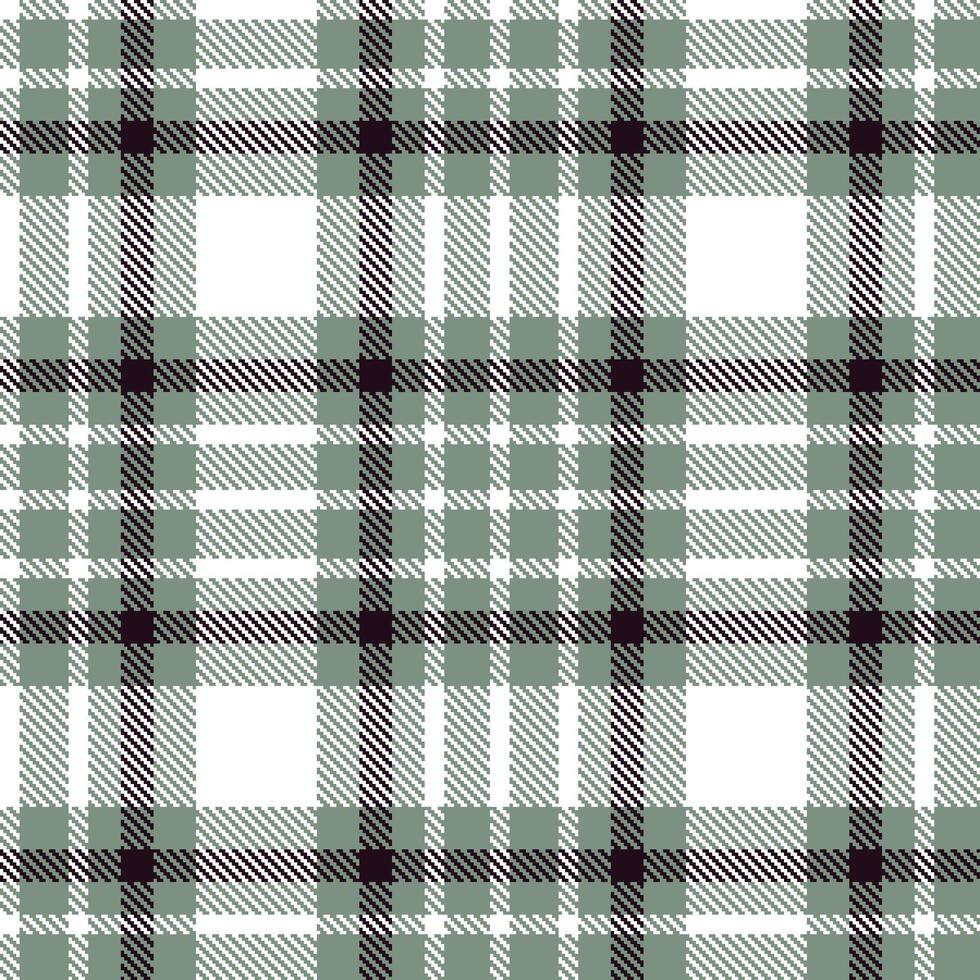 Modern Seamless Tartan in Deep Greyish Teal tones Textile Design vector