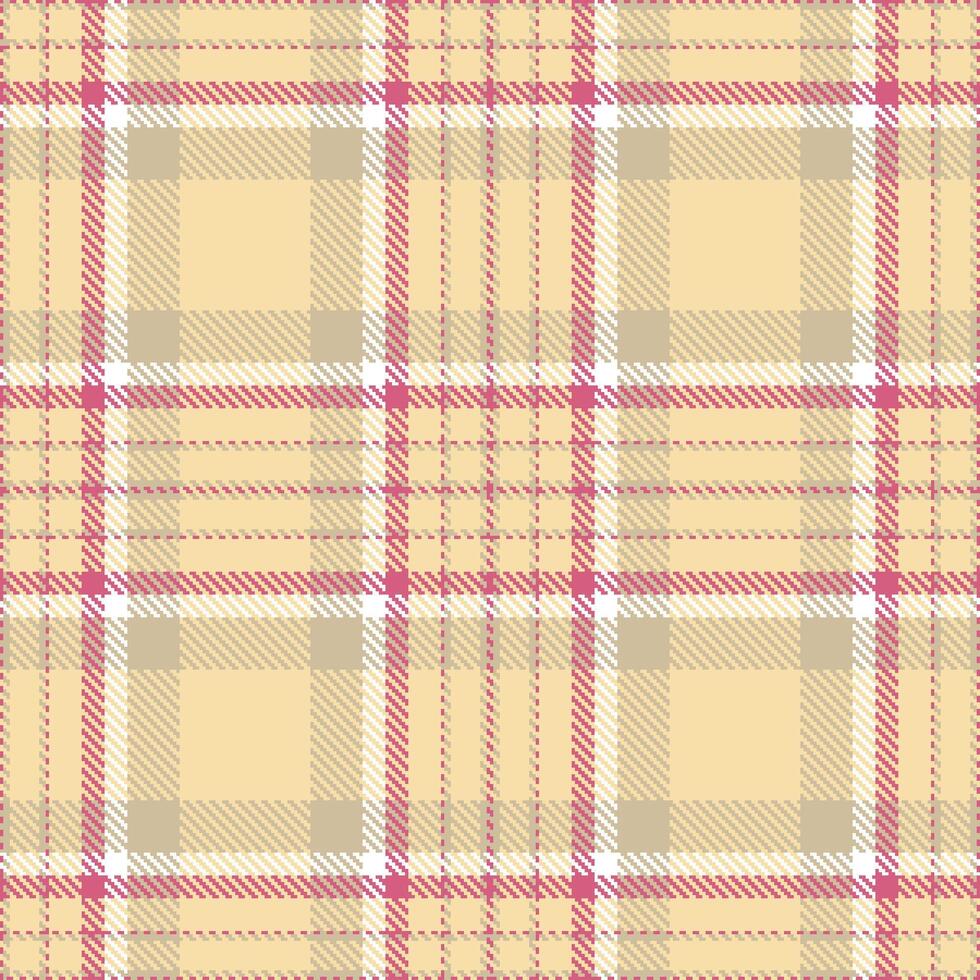 Modern Dark Putty Seamless Tartan Textile Design vector