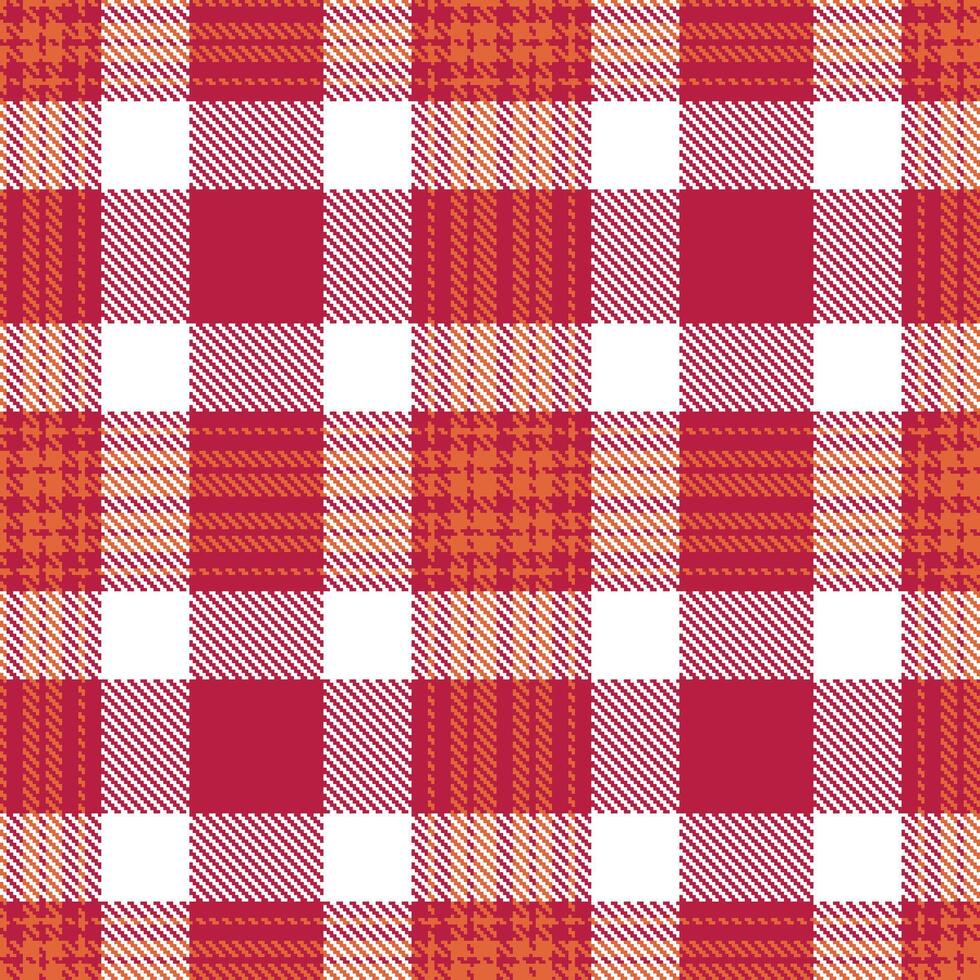 Modern Seamless Tartan in Deep Rose Red tones Textile Design Variant 2210 vector