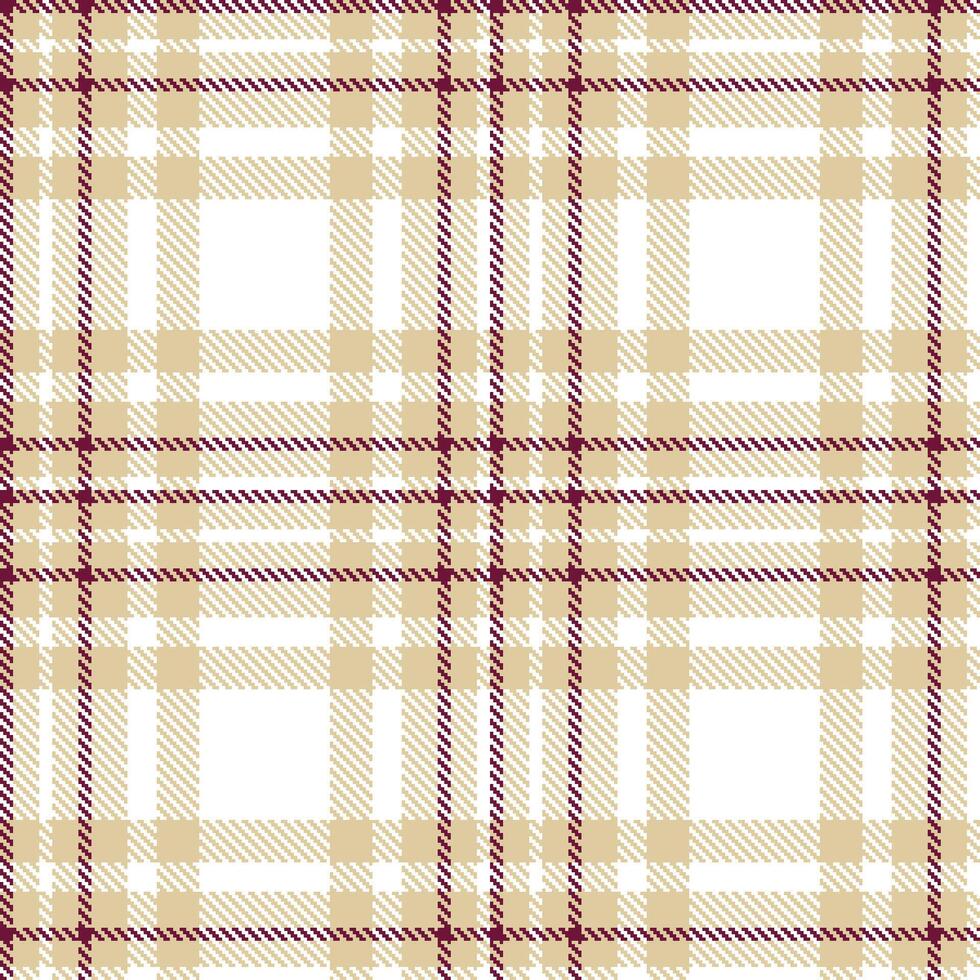 Modern Seamless Tartan in Dark Beige tones Textile Design vector