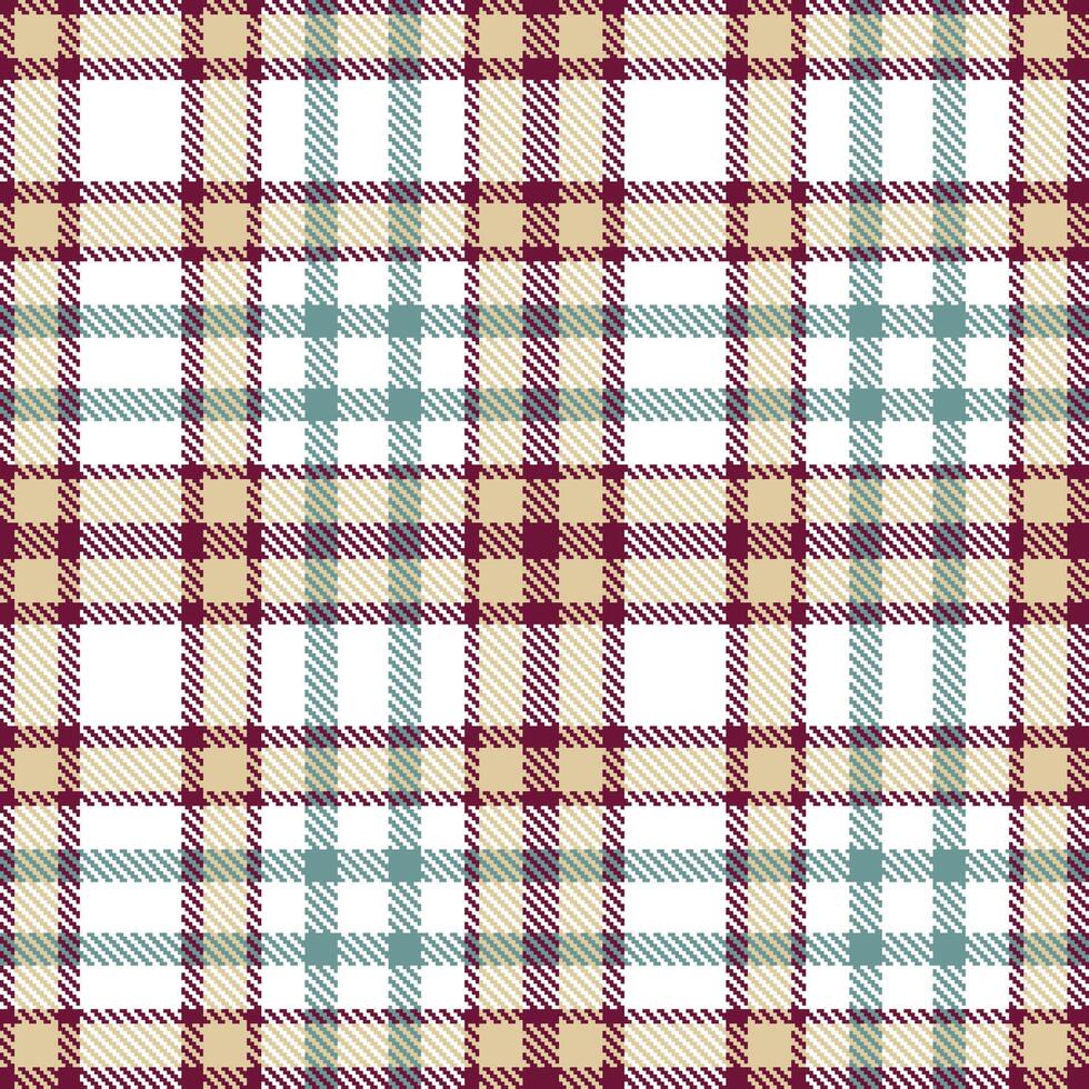 Modern Seamless Tartan in Dark Merlot tones Textile Design vector