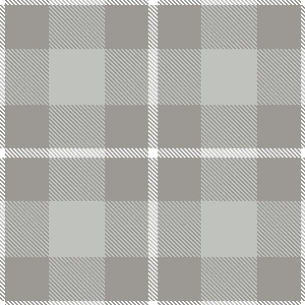 Modern Neon Grey Seamless Tartan Textile Design vector