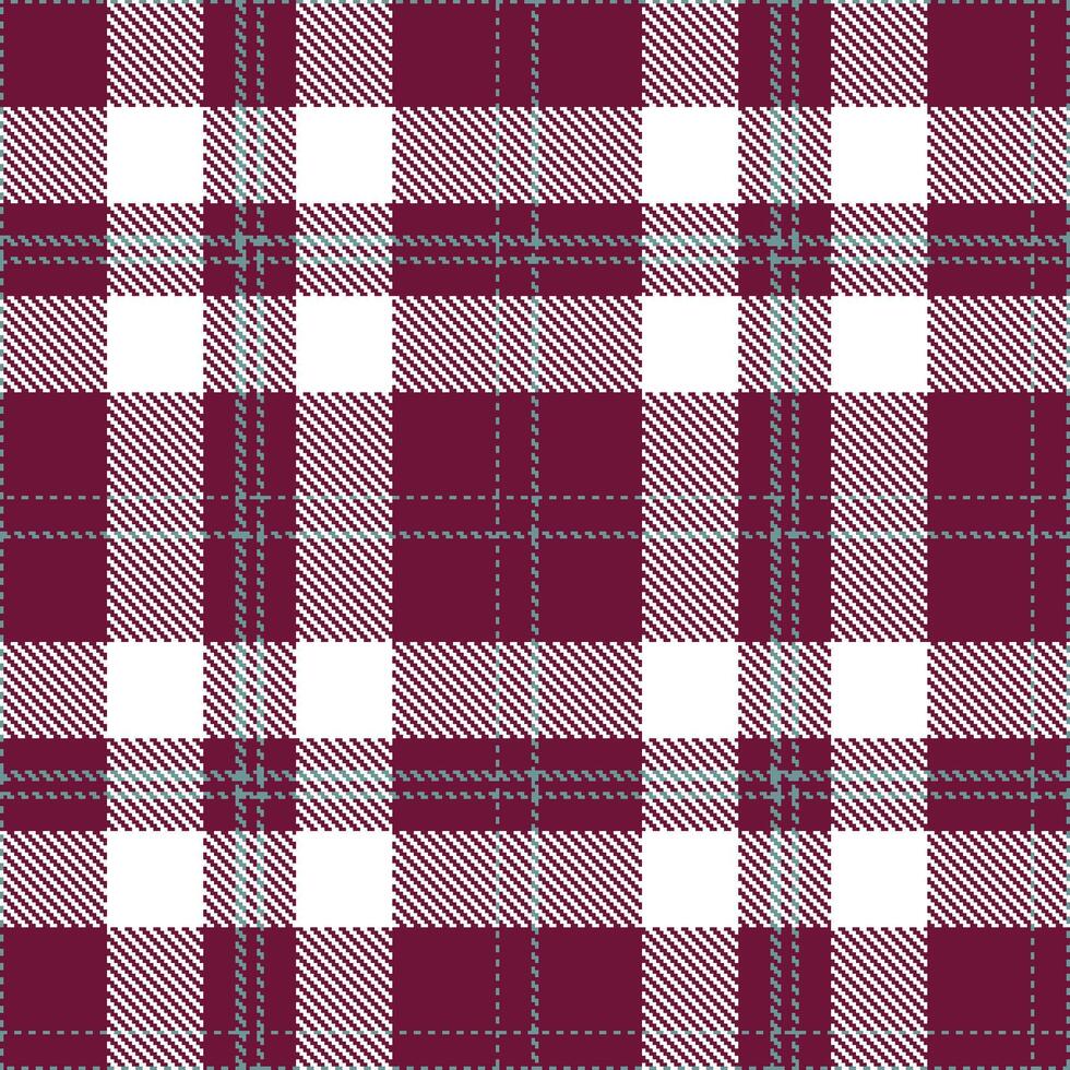 Modern Seamless Tartan in Muted Merlot tones Textile Design vector