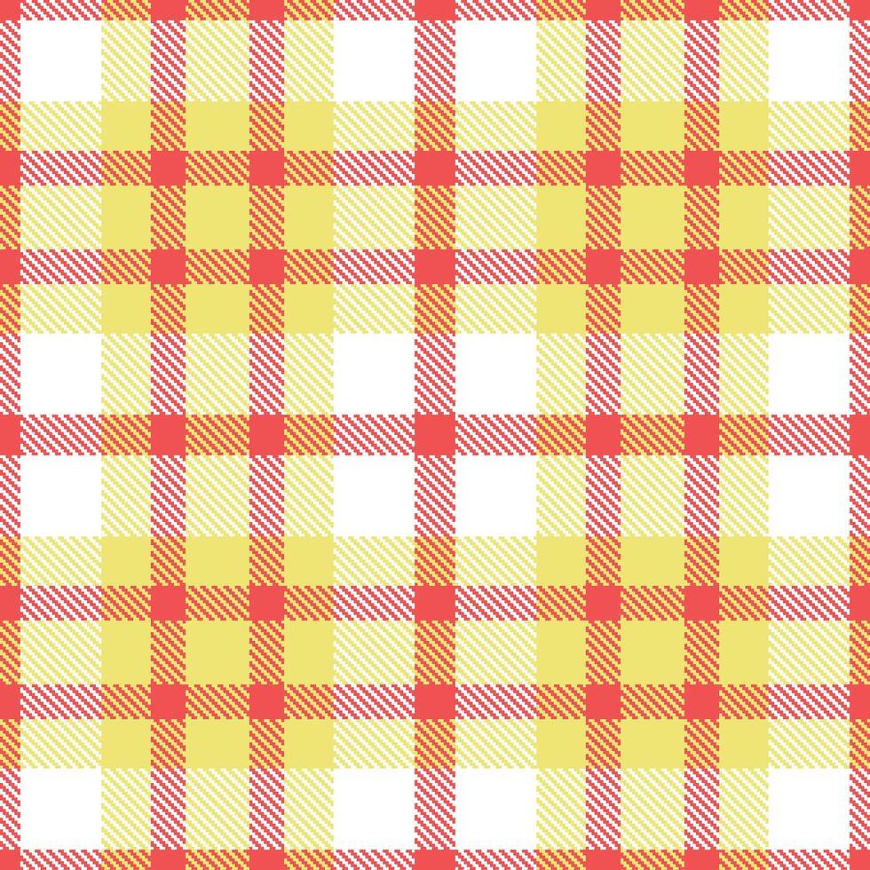 Modern Muted Light Red Seamless Tartan Textile Design vector