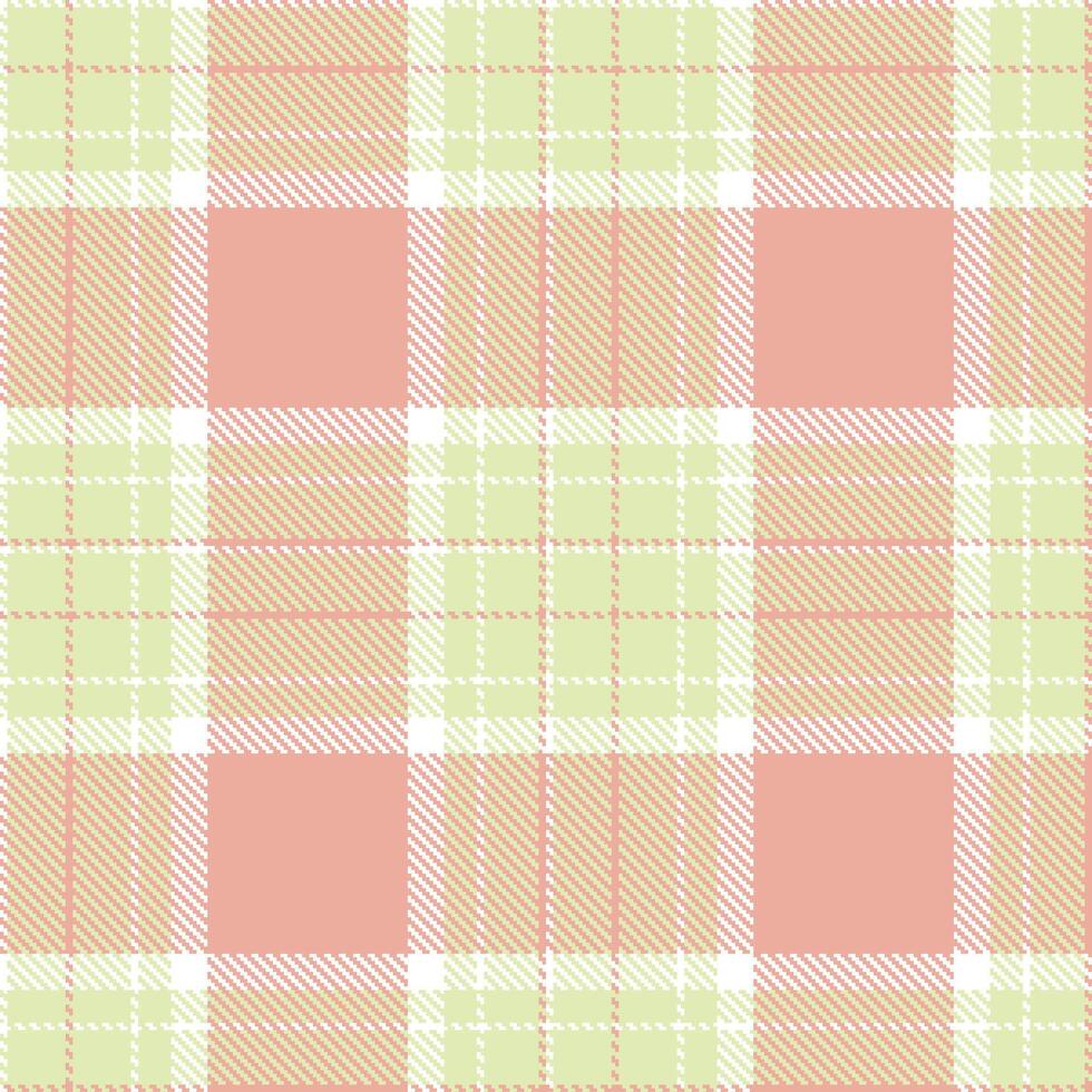 Rich White Seamless Tartan with Cool Ecru accents Textile Design vector
