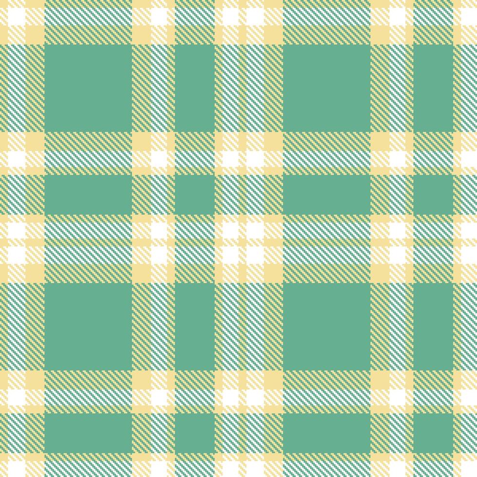 Neon Light Tan Seamless Tartan with Metallic White accents Textile Design vector