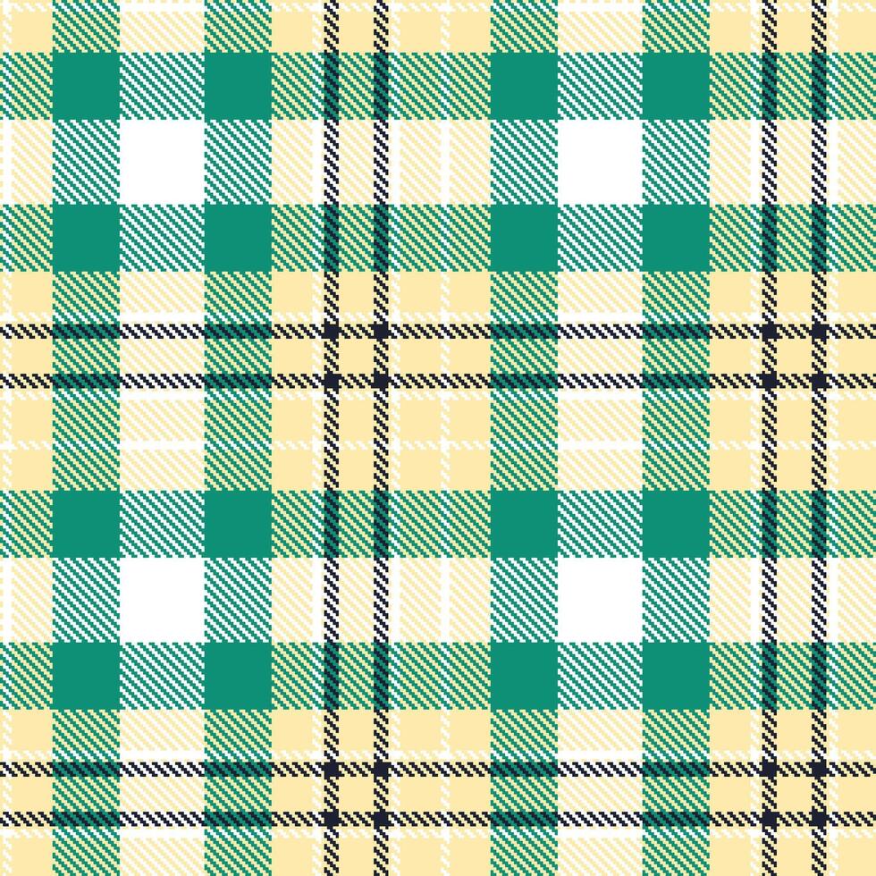 Cool Pale Peach and Pale White Seamless Tartan Textile Design vector